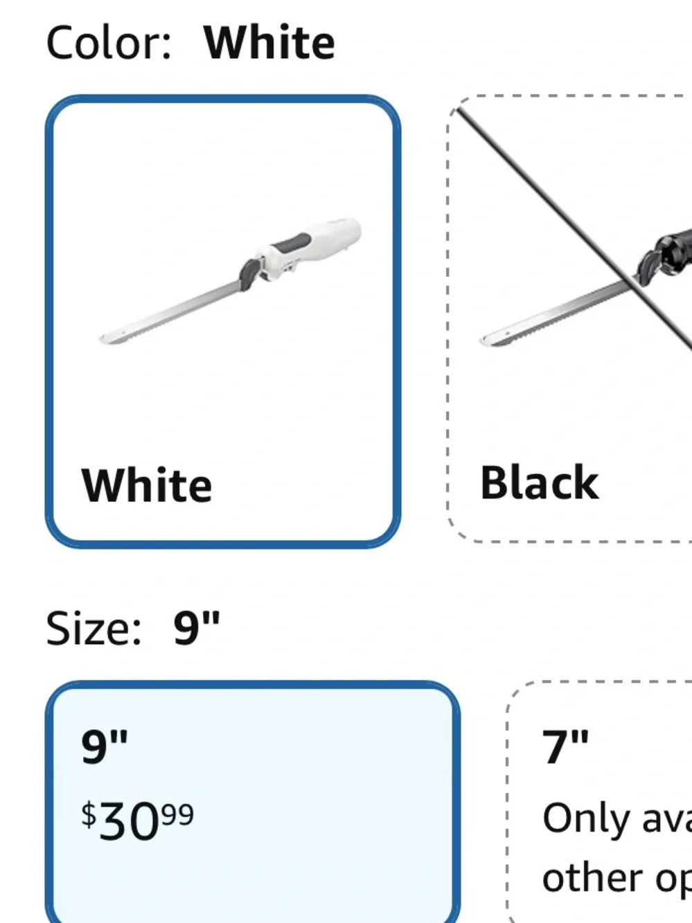 Black and Decker electric knife